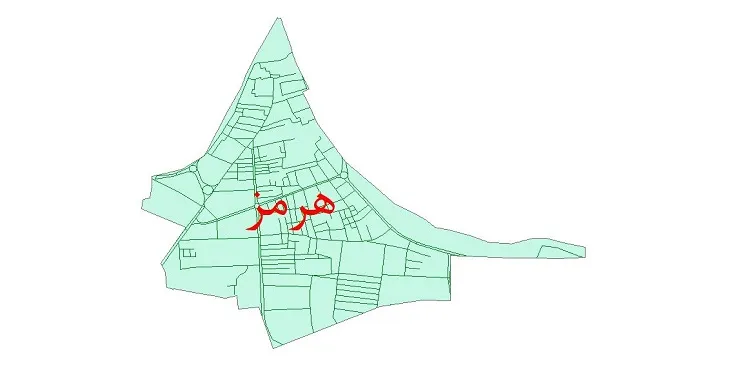 دانلود نقشه شیپ فایل شبکه معابر شهر هرمز
