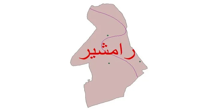 نقشه شیپ‌ فایل اقلیم‌شناسی شهرستان رامشیر + 7 لایه اقلیمی