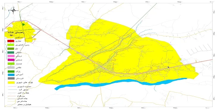 جدیدترین نقشه شهر لولمان | قابل چاپ + کیفیت بالا