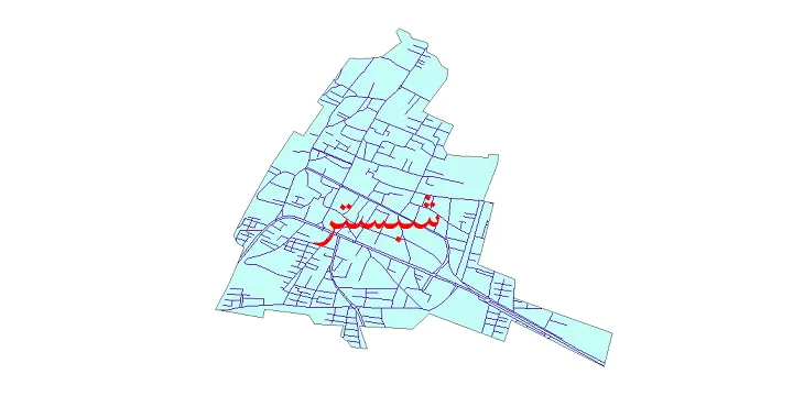 دانلود نقشه شیپ فایل شبکه معابر شهر شبستر
