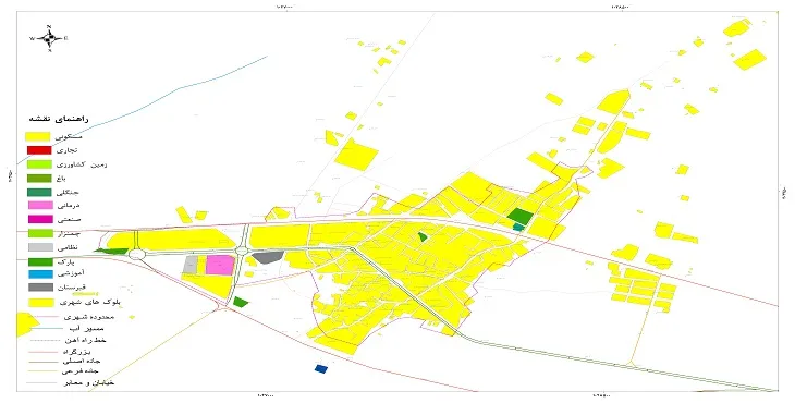 نقشه شیپ فایل (GIS) شهر داورزن 1404 + عکس با کیفیت