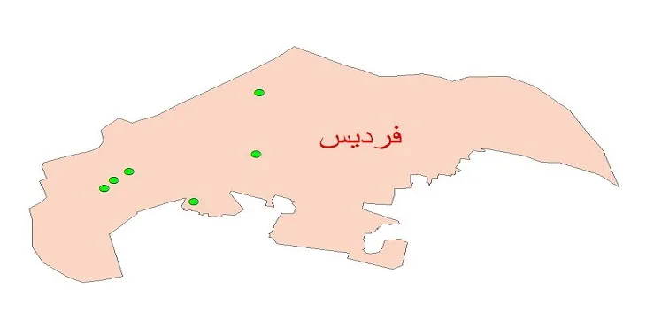 دانلود نقشه شیپ فایل کیفیت آب چاه های شهرستان فردیس