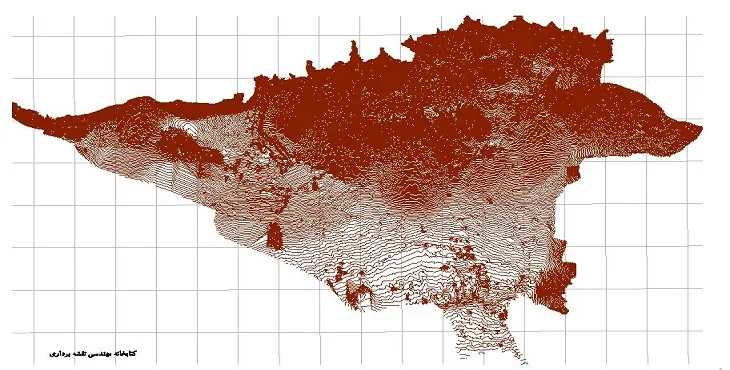 دانلود نقشه اتوکد توپوگرافی شهر تهران