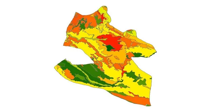 بروزترین نقشه شیپ فایل کاربری اراضی شهرستان بهبهان + PDF