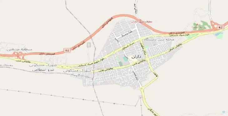 دانلود نقشه شهر داران + pdf با کیفیت بالا