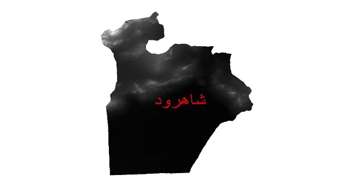 دانلود نقشه دم (DEM) شهرستان شاهرود | دقت 30 متر