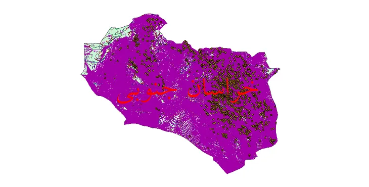 دانلود نقشه های شیپ فایل استان خراسان جنوبی + کاملترین لایه GIS