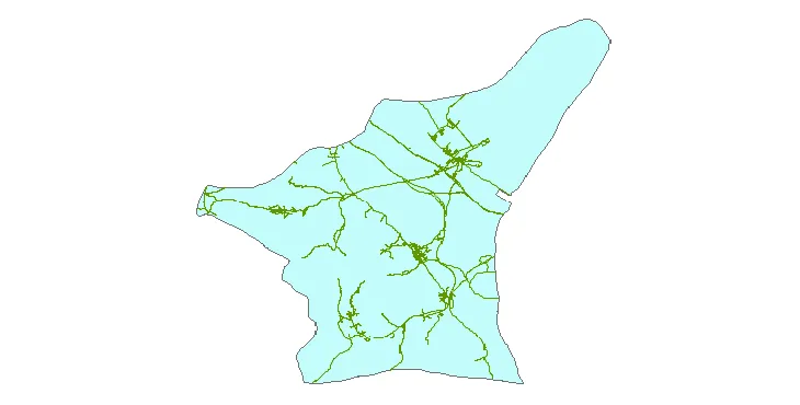 جدیدترین نقشه شیپ فایل راه های شهرستان نطنز + PDF
