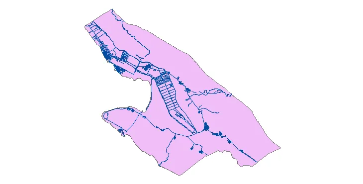 جدیدترین نقشه شیپ فایل راه های شهرستان عسلویه + PDF