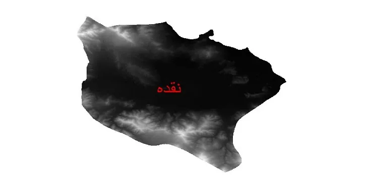 دانلود نقشه دم (DEM) شهرستان نقده | دقت 30 متر
