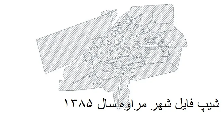 دانلود شیپ فایل بلوک آماری شهر مراوه تپه