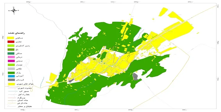 جدیدترین نقشه شهر گلمکان | قابل چاپ + کیفیت بالا