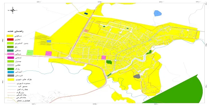 جدیدترین نقشه شهر مینودشت | قابل چاپ + کیفیت بالا