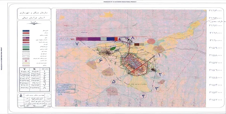 نقشه محدوده و حریم شهر آشخانه | کیفیت بالا