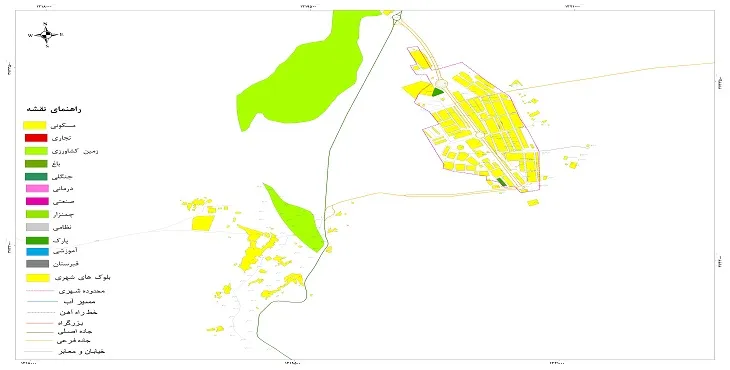 نقشه شیپ فایل (GIS) شهر زهان 1404 + عکس با کیفیت