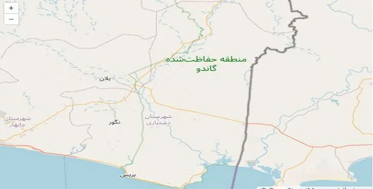 دانلود نقشه شهرستان دشتیاری + pdf با کیفیت بالا