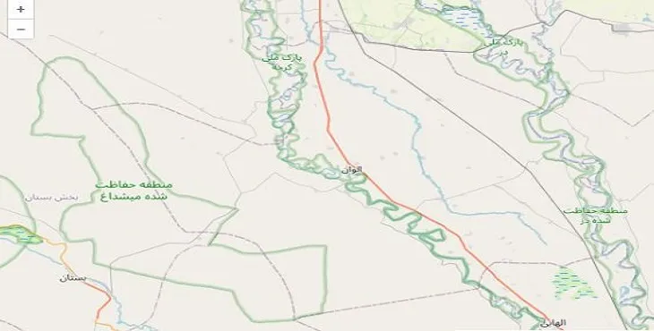دانلود نقشه شهرستان کرخه + pdf با کیفیت بالا
