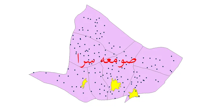 دانلود نقشه شیپ فایل (GIS) تقسیمات سیاسی شهرستان صومعه سرا سال 1400