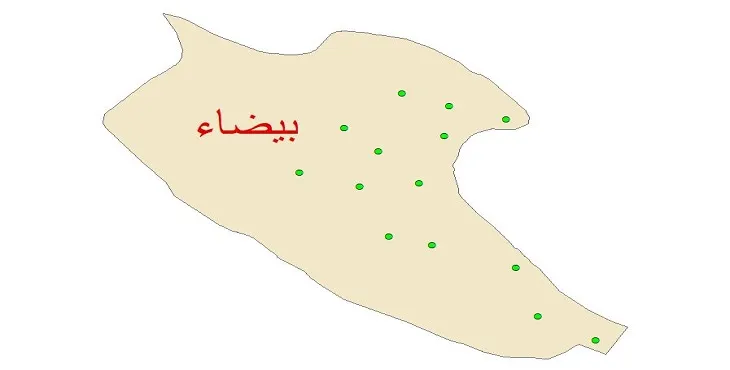 دانلود نقشه شیپ فایل کیفیت آب چاه های شهرستان بیضاء