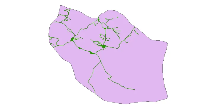 جدیدترین نقشه شیپ فایل راه های شهرستان دشت آزادگان + PDF