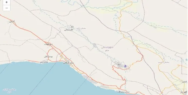 دانلود نقشه شهرستان جم + pdf با کیفیت بالا