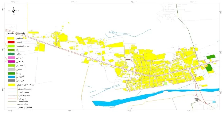 جدیدترین نقشه شهر نرماشیر | قابل چاپ + کیفیت بالا
