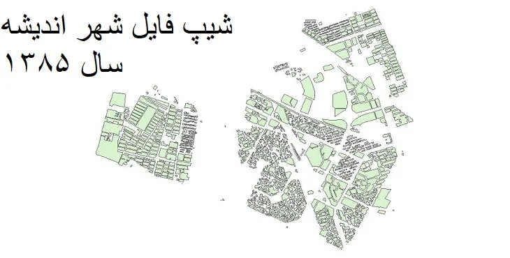 دانلود شیپ فایل بلوک آماری شهر اندیشه