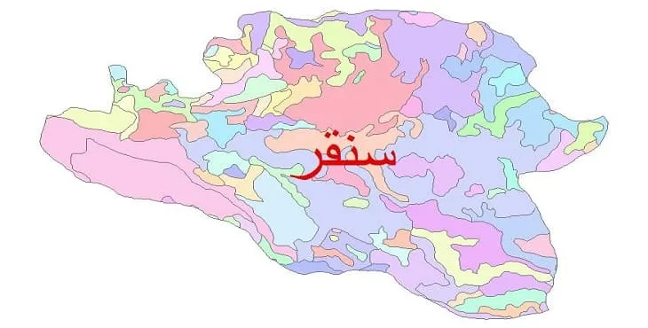 نقشه شیپ فایل (GIS) زمین‌ شناسی شهرستان سنقر