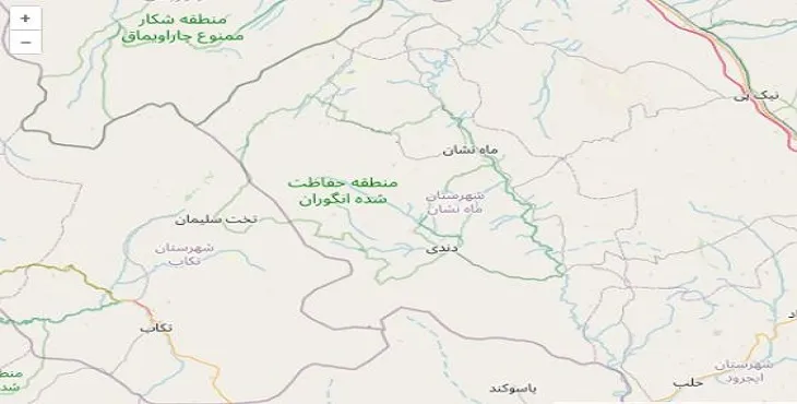 دانلود نقشه شهرستان ماهنشان + pdf با کیفیت بالا