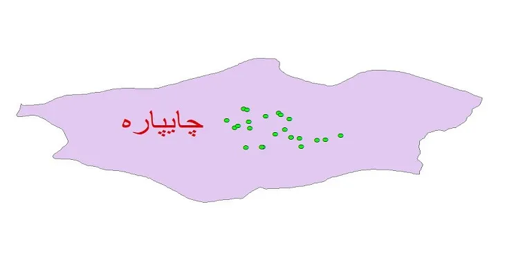دانلود نقشه شیپ فایل کیفیت آب چاه های شهرستان چایپاره