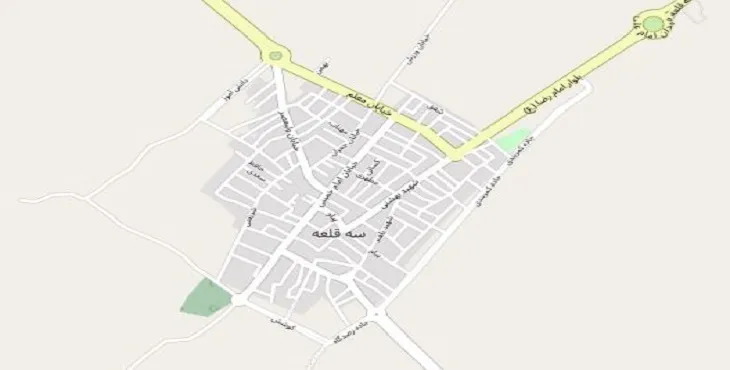 دانلود نقشه شهر سه قلعه + pdf با کیفیت بالا