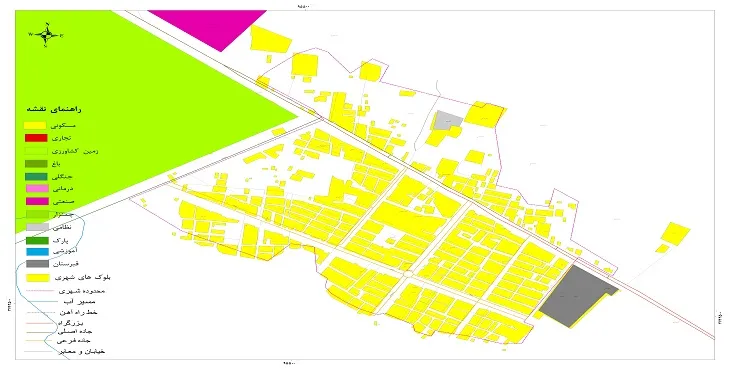 نقشه شیپ فایل (GIS) شهر شباب 1404 + عکس با کیفیت