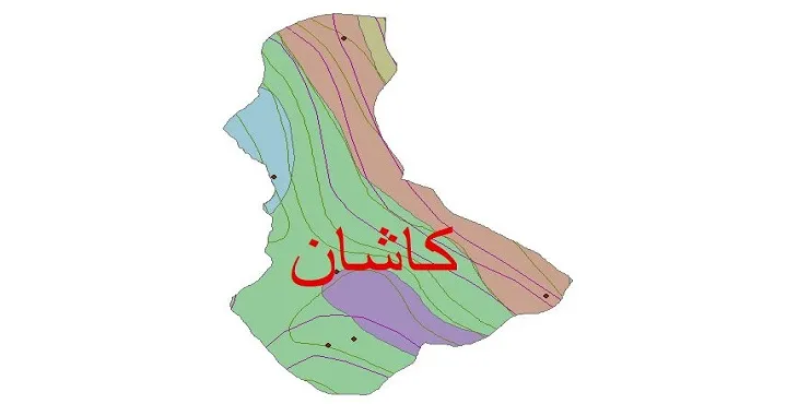 نقشه شیپ‌ فایل اقلیم‌شناسی شهرستان کاشان + 7 لایه اقلیمی