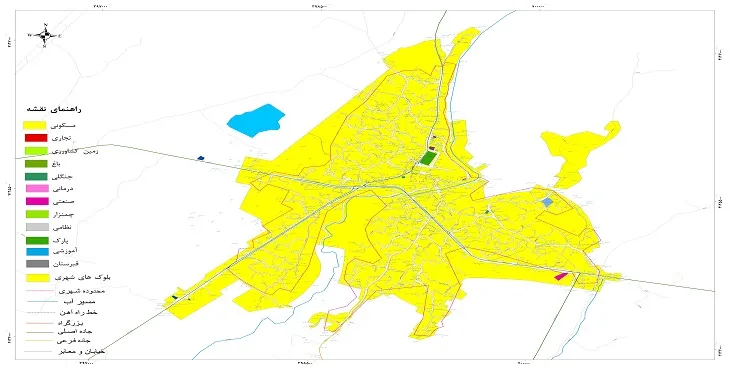 نقشه شیپ فایل (GIS) شهر لشت نشاء 1405 + عکس با کیفیت