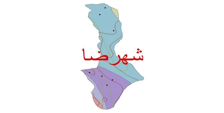 نقشه شیپ فایل اقلیمشناسی شهرستان شهرضا + 7 لایه اقلیمی