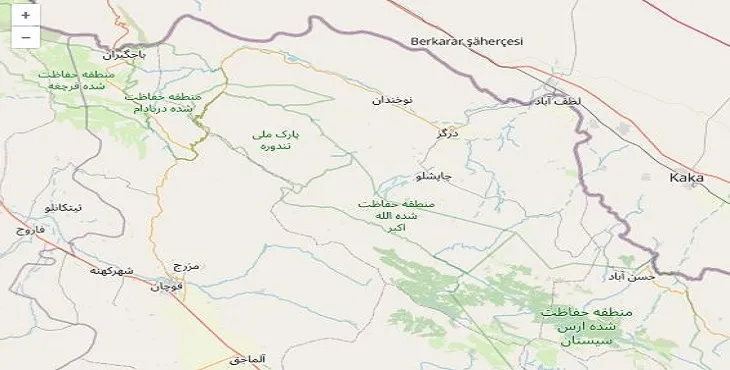 دانلود نقشه شهرستان درگز + pdf با کیفیت بالا
