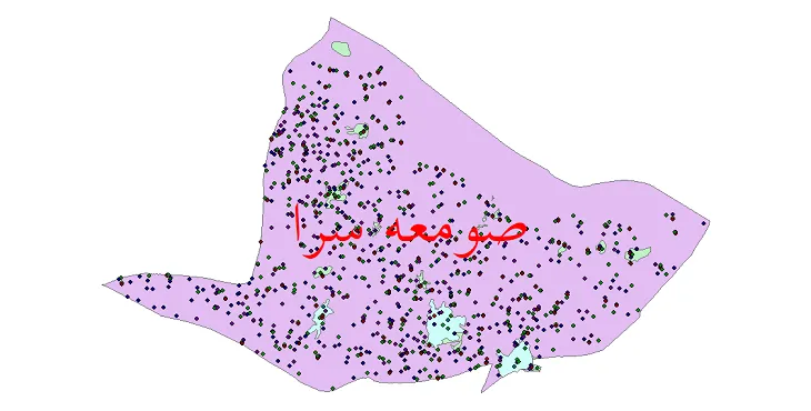 دانلود نقشه شیپ فایل جمعیت نقاط شهری و روستایی شهرستان صومعه سرا از سال 1335 تا 1395
