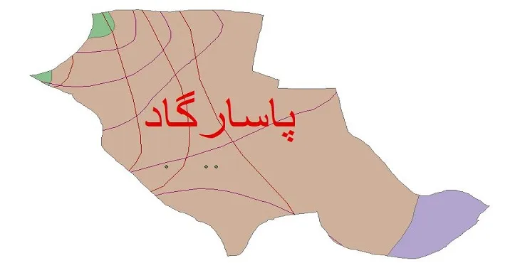 نقشه شیپ‌ فایل اقلیم‌شناسی شهرستان پاسارگاد + 7 لایه اقلیمی