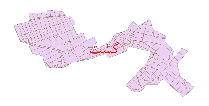 دانلود نقشه شیپ فایل شبکه معابر شهر گشت