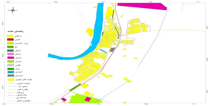 نقشه شیپ فایل (GIS) شهر ویس 1404 + عکس با کیفیت