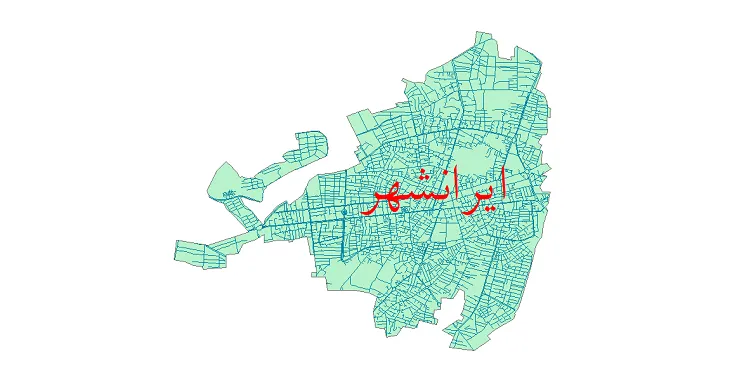 دانلود نقشه شیپ فایل شبکه معابر شهر ایرانشهر