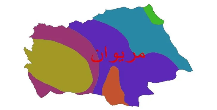 نقشه شیپ فایل اقلیمشناسی شهرستان مریوان + 7 لایه اقلیمی