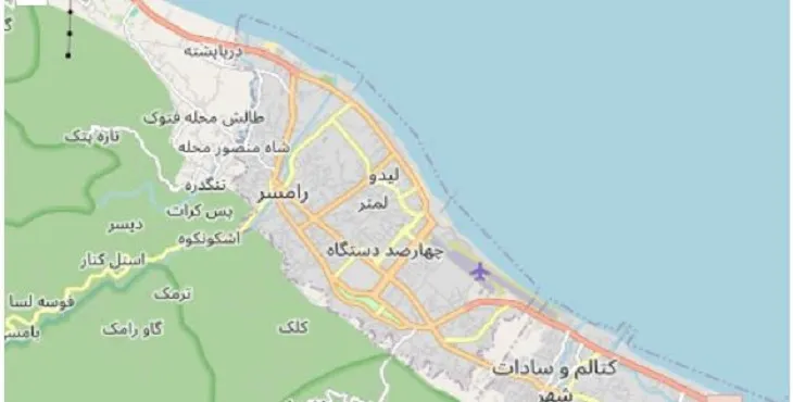 دانلود نقشه شهر رامسر + pdf با کیفیت بالا