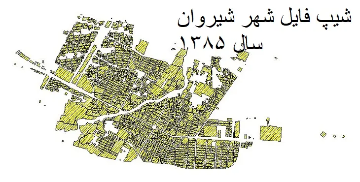 دانلود شیپ فایل بلوک آماری شهر شیروان 