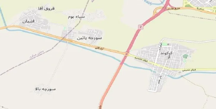 دانلود نقشه شهر کرکوند + pdf با کیفیت بالا