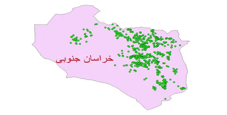 دانلود نقشه شیپ فایل کیفیت آب چاه های استان خراسان جنوبی