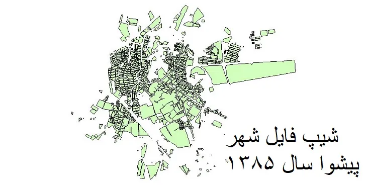 دانلود شیپ فایل بلوک آماری شهر پیشوا