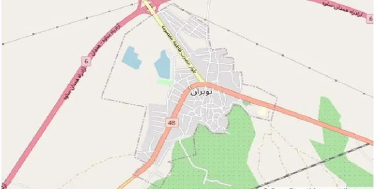دانلود نقشه شهر نوبران + pdf با کیفیت بالا