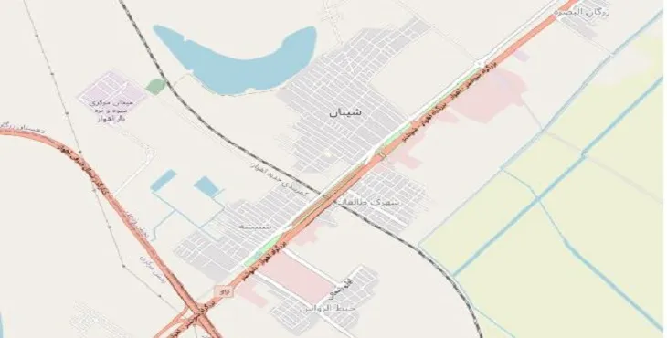 دانلود نقشه شهر شیبان + pdf با کیفیت بالا