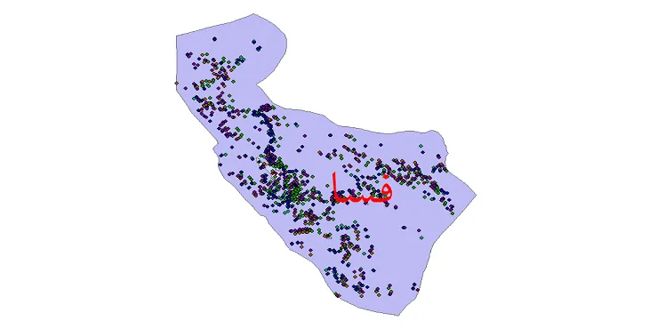 دانلود نقشه شیپ فایل جمعیت نقاط شهری و روستایی شهرستان فسا از سال 1335 تا 1395